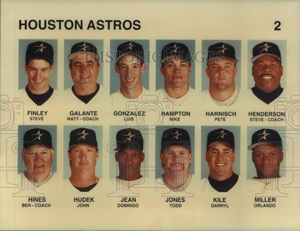 Press Photo Houston Astros staff and team members - hcs24077- Historic Images