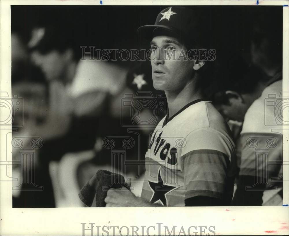 1984 Press Photo Pitcher Joe Sambito made appearance for Astros against Pirates - Historic Images