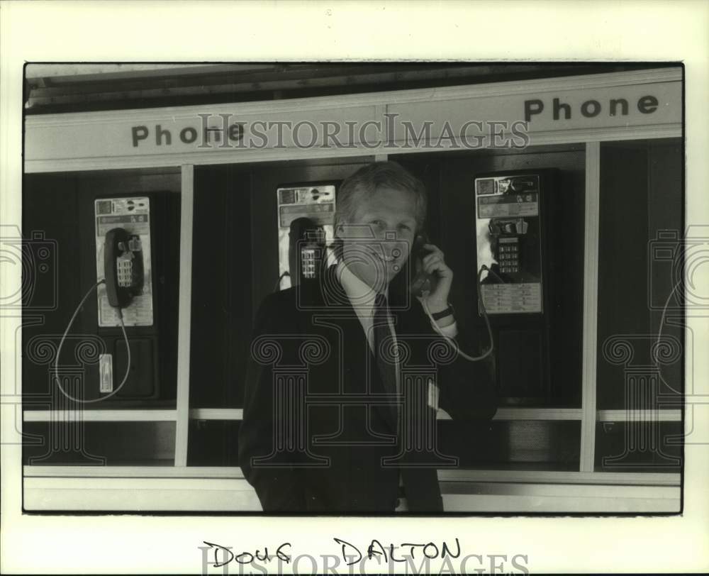 1986 Press Photo Doug Dalton at the River Oaks tennis tournament - hcs24380 - Historic Images