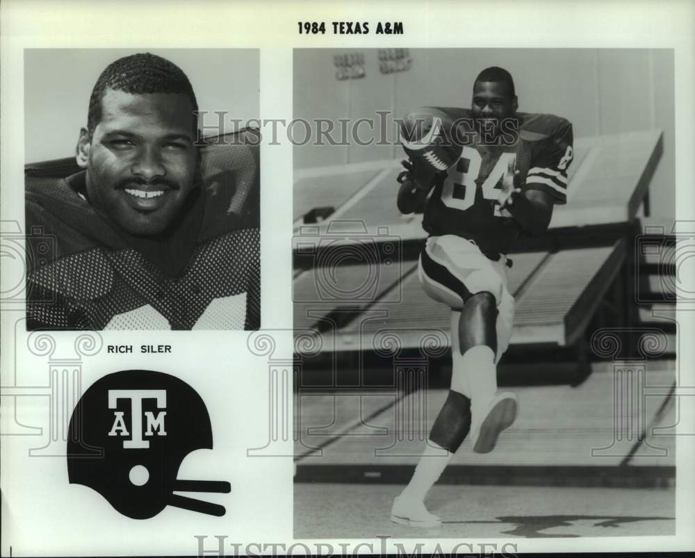 1984 Press Photo Texas A&amp;M college football player Rich Siler - hcs24397 - Historic Images