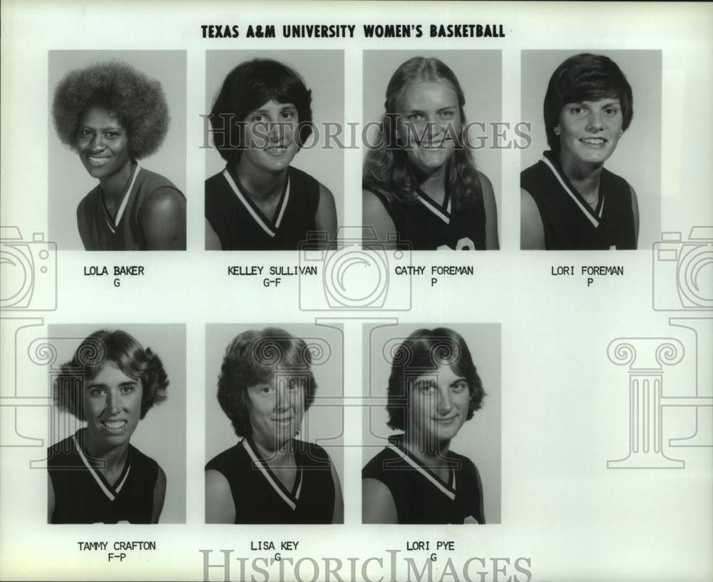 Press Photo Texas A&M college basketball head shots - hcs24399 - Historic Images