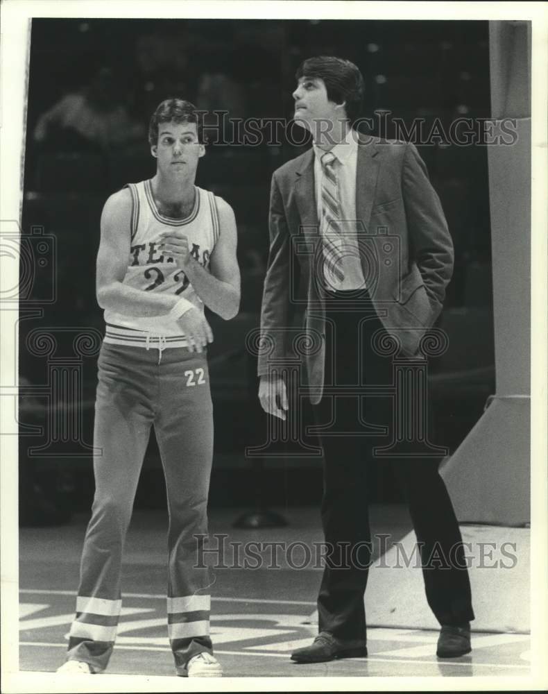 1983 Press Photo Mike Wacker, University of Texas basketball forward - hcs24904 - Historic Images