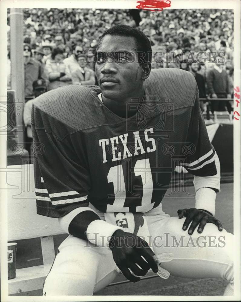 1982 Press Photo Texas Longhorns football player Herkie Walls - hcs24959 - Historic Images