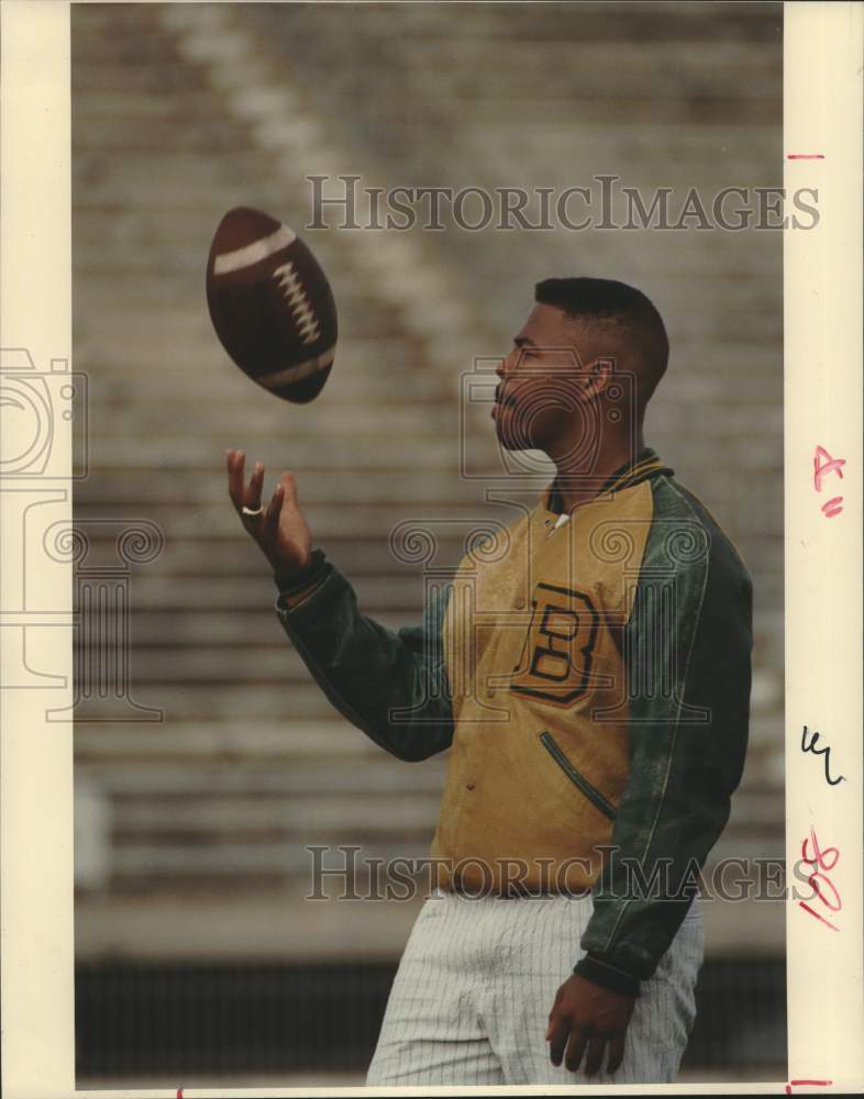 1990 Press Photo Baylor college football player John Westbrook Jr. - hcs25030 - Historic Images