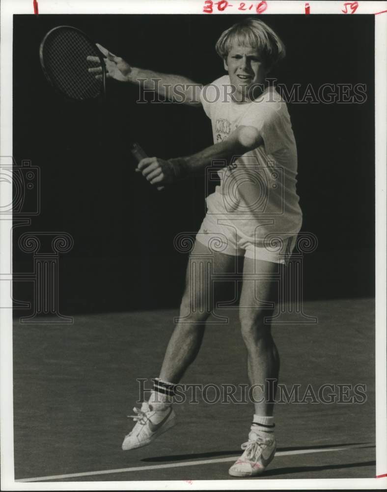 1978 Press Photo Tennis player Mark Vines in action - hcs25180- Historic Images