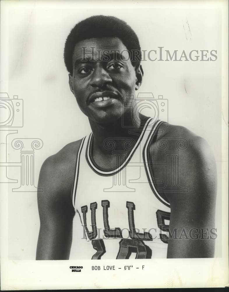 1973 Press Photo Bob Love, 6&#39;8&quot; forward for the Chicago Bulls - hcs25275- Historic Images