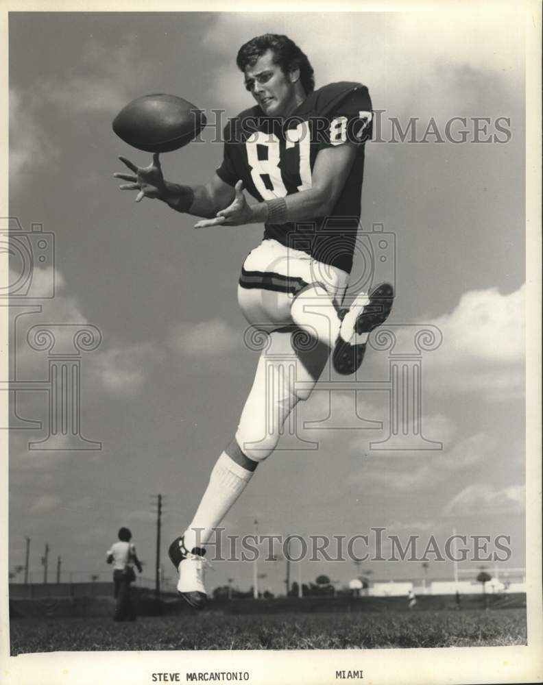1974 Press Photo University of Miami football's Steve Marcantonio - hcs25306 - Historic Images