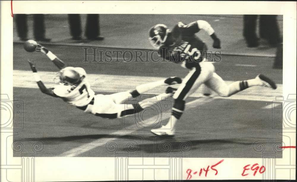 1980 Press Photo Texas Christian and Houston play college football - hcs25583 - Historic Images