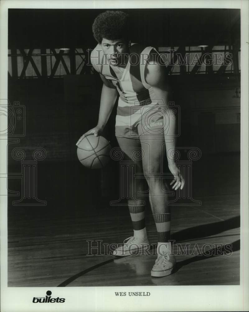 1973 Press Photo Washington Bullets basketball player Wes Unseld - hcs26061 - Historic Images