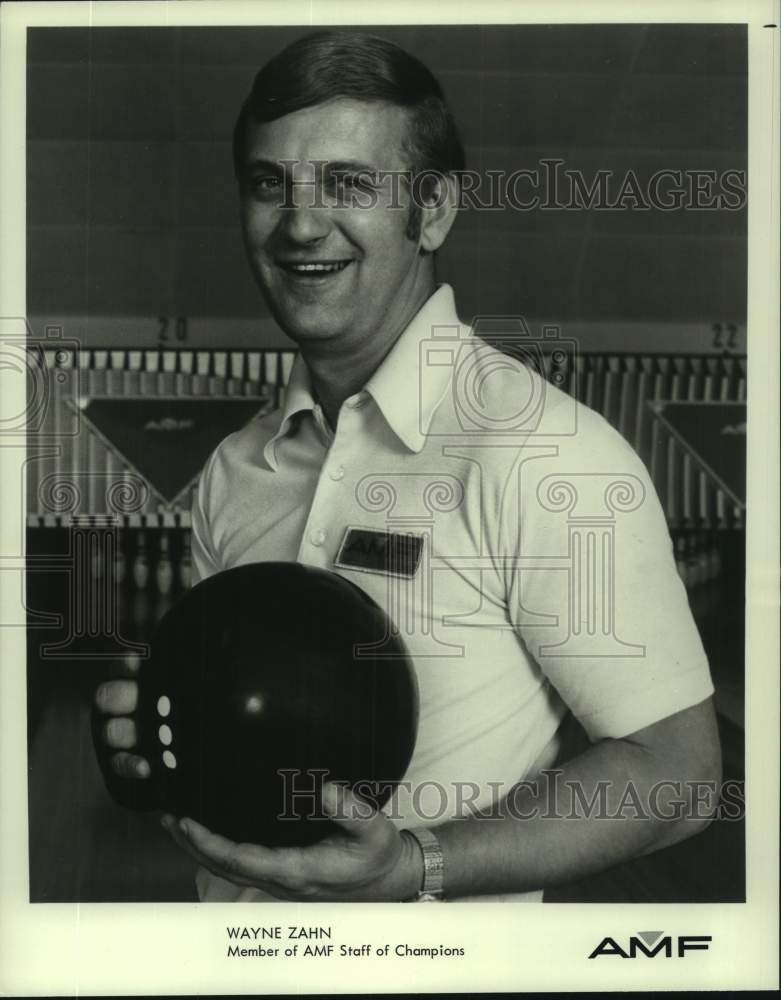 1974 Press Photo Bowler Wayne Zahn, member of the AMF Staff of Champions- Historic Images