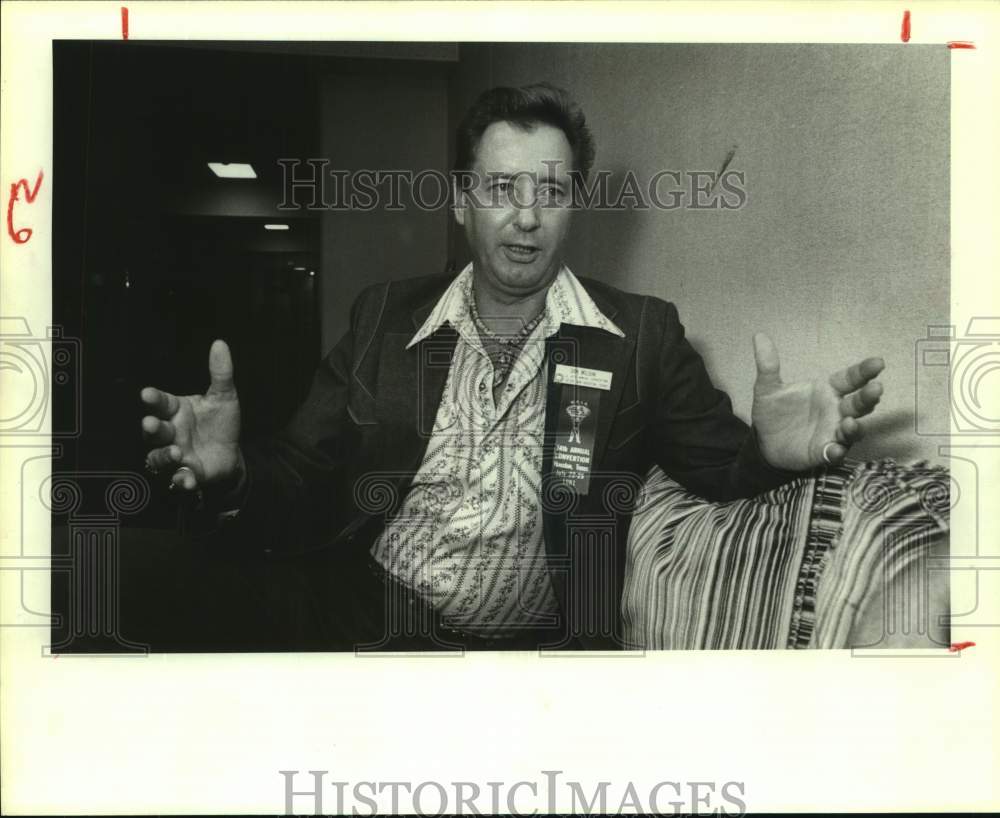 1981 Press Photo Wrestling Fans International Association founder Don Wilson - Historic Images