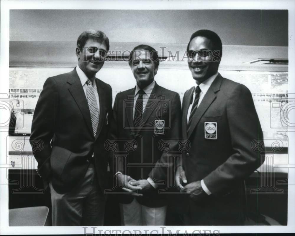 1985 Press Photo Super Bowl XIX Football Game Anchors for ABC Sports - hcs28313 - Historic Images