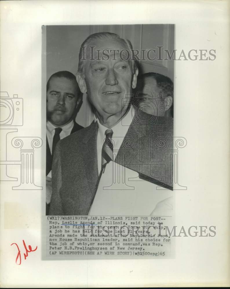 1965 Washington-Republican Representative Leslie Arends of Illinois-Historic Images