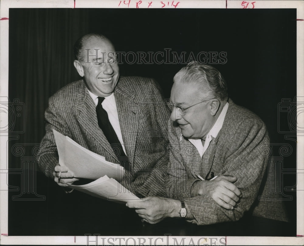 1956 Press Photo Freeman Gosden, Charles Correll - Amos &#39;N Andy - hcx00705-Historic Images