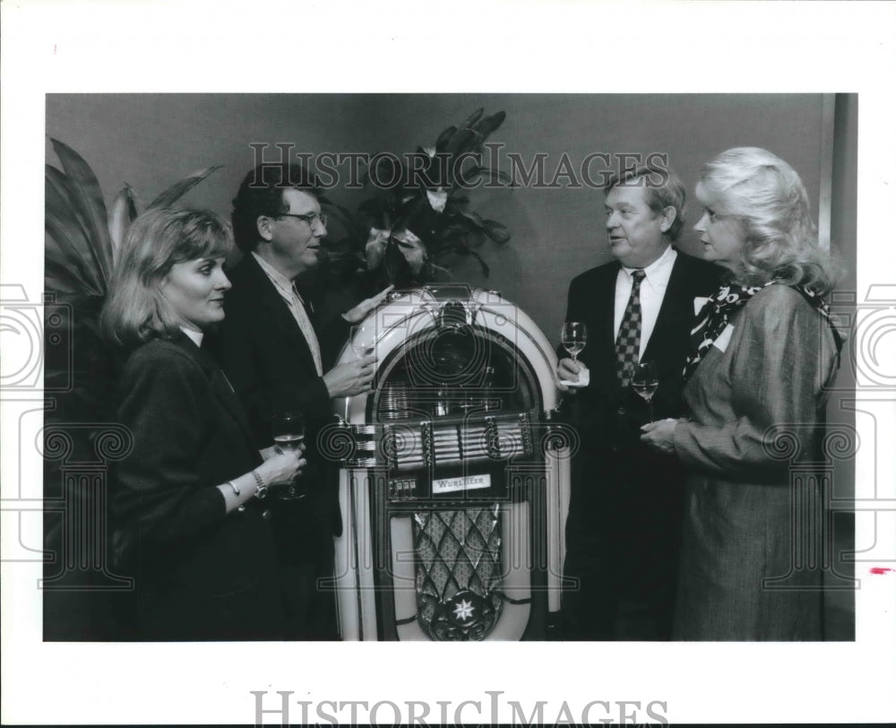 1992 Attendees of Cystic Fibrosis Foundation, Houston Near Juke Box - Historic Images