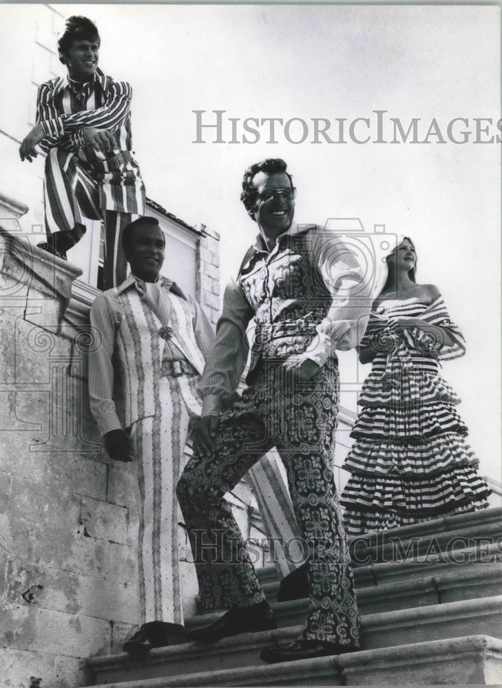 1971 Mens Fashion Models. - Historic Images