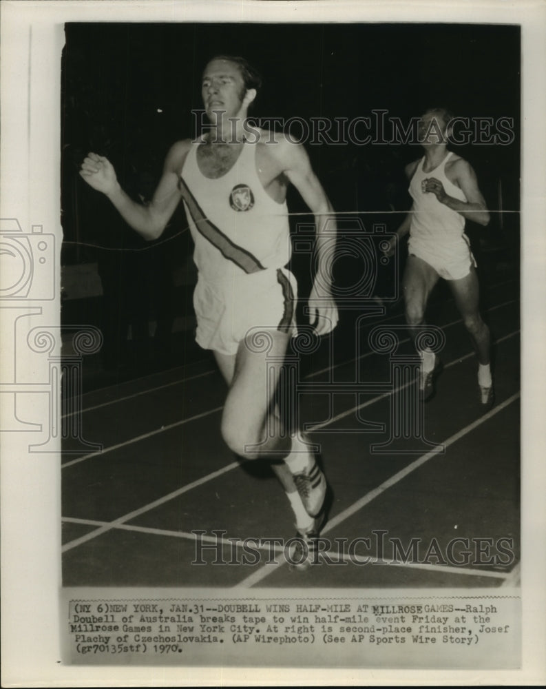 1970 Press Photo Track Runner Ralph Doubell of Australia Wins in New York.-Historic Images