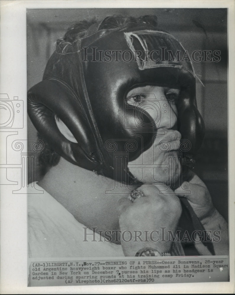 1970 Press Photo Oscar Bonavena heavyweight boxer of Argentine - hcx06601-Historic Images