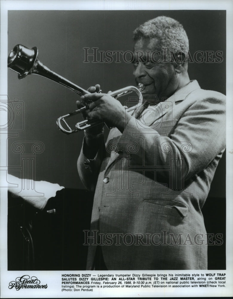 1994 Legendary trumpeter Dizzy Gillespie - Historic Images