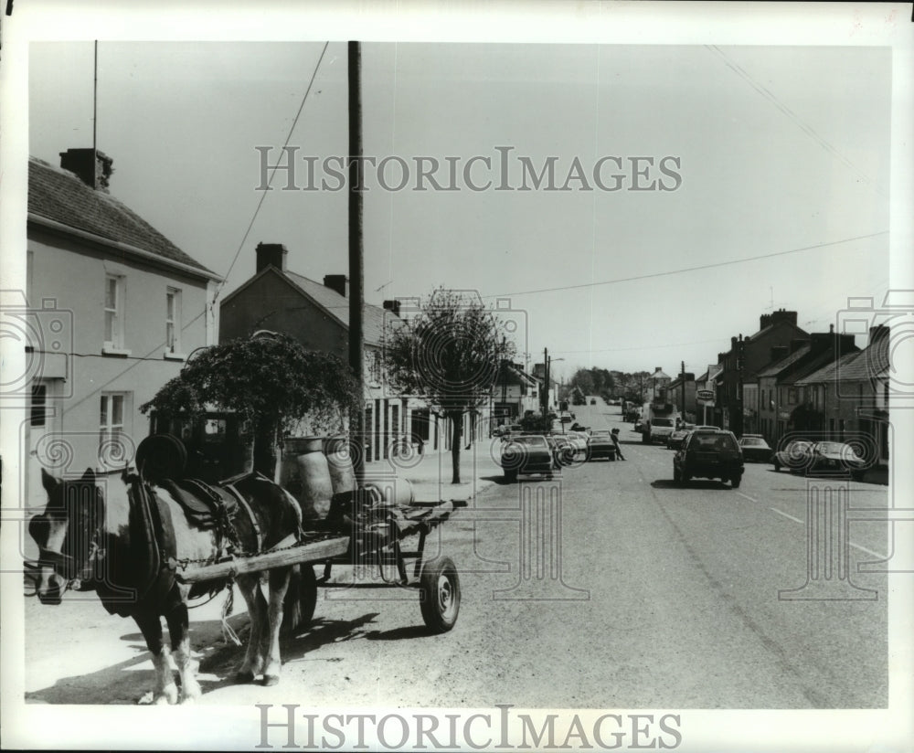 1983 Press Photo Main Street, Ballyporeen, Ireland - hcx07130- Historic Images