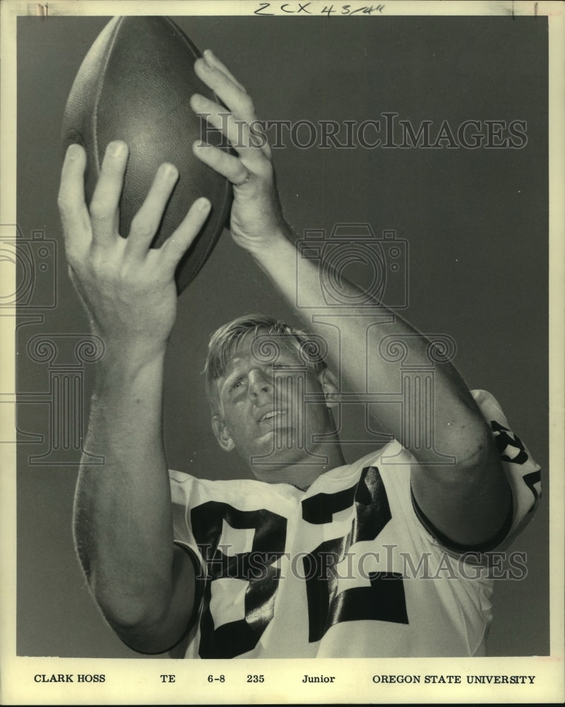 1970 Press Photo Clark Hoss, Junior, Oregon State University Football - Historic Images