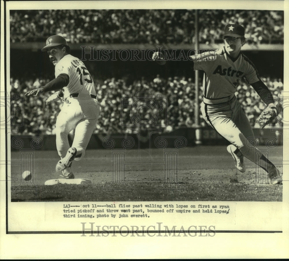 1981 Houston Astros Baseball Playoffs With Walling & Ryan. - Historic Images