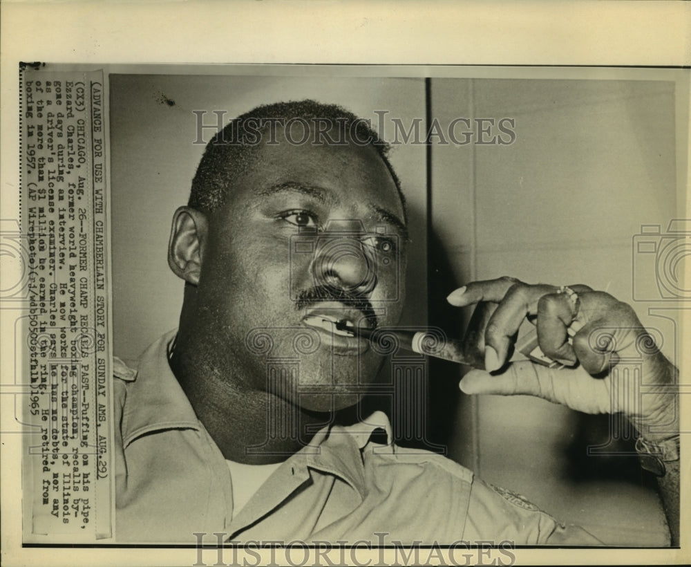 1965 Press Photo Ezzard Charles, former world heavyweight boxing champion - Historic Images