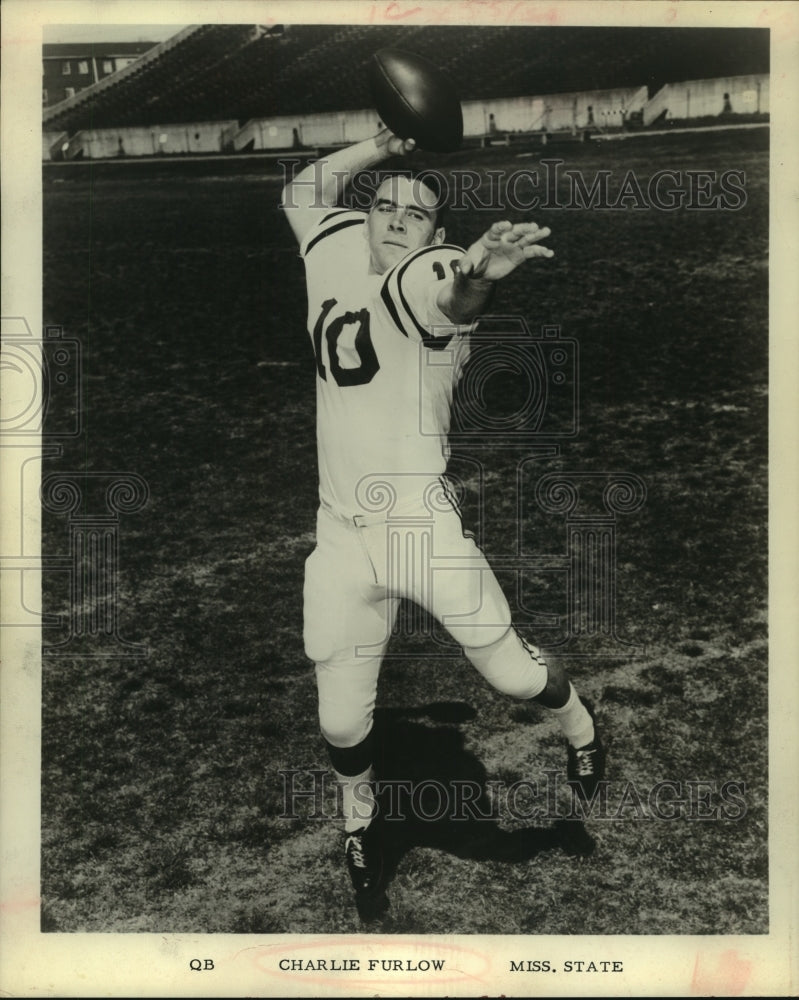 1963 QB, Charlie Furlow, Miss. State, Football - Historic Images