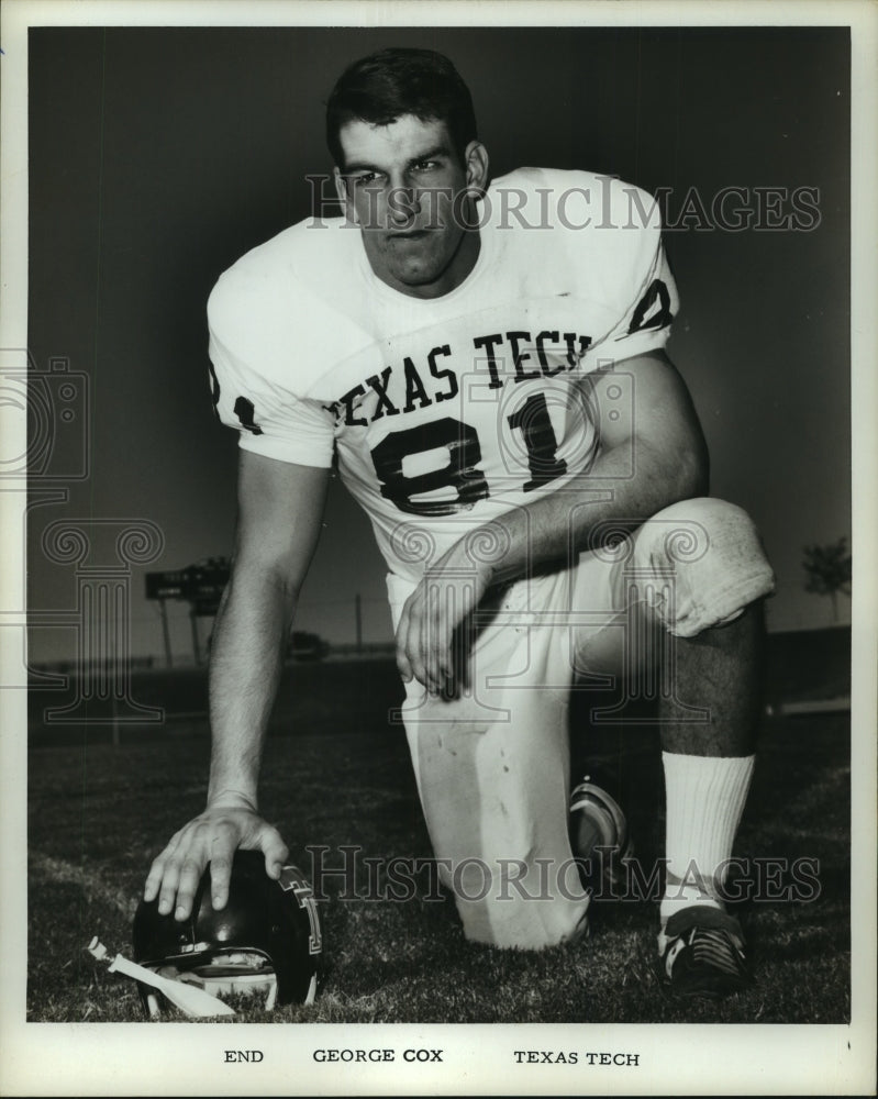 1966 Press Photo Texas Tech Football Player George Cox. - hcx09241- Historic Images