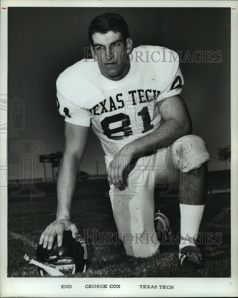 1968 Press Photo Texas Tech End football Player George Cox. - hcx09242- Historic Images