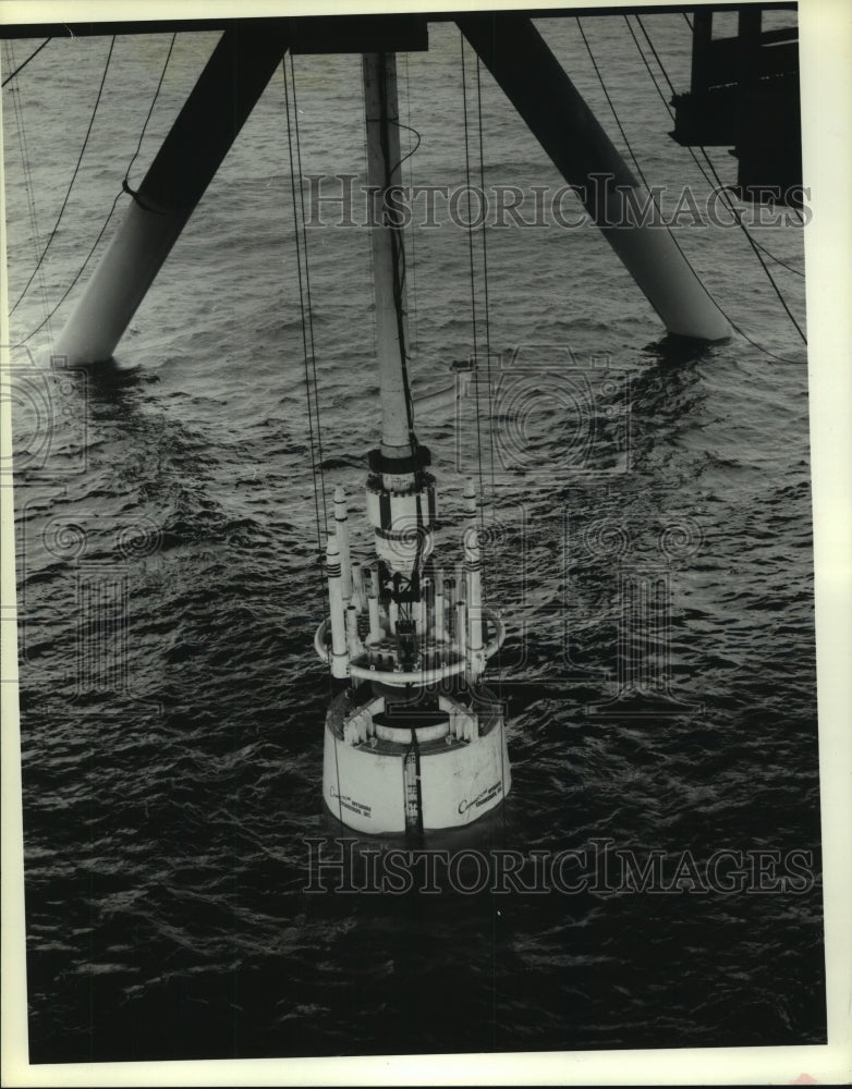 1988 Cameron Air Can Installed at Oil Rig Placid Riser System - Historic Images
