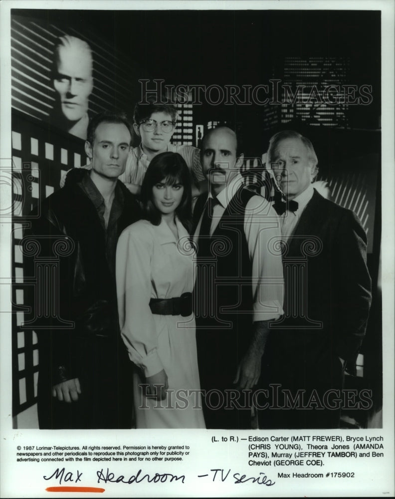 1987 Press Photo The stars of :Max Headroom" - Historic Images
