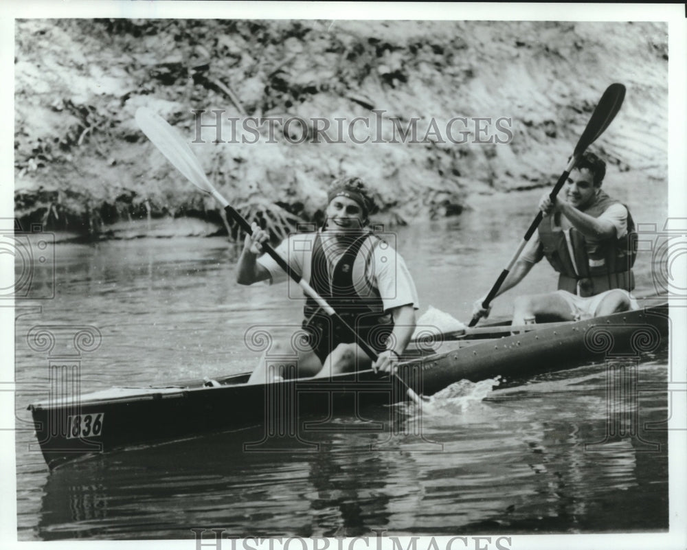 1989 Press Photo 20th Annual Reeking Regatta April 8 on Buffalo Bayou, Houston - Historic Images