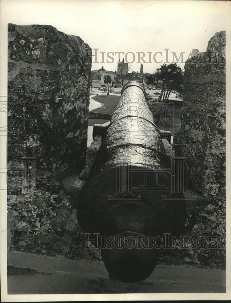 1965 Cannon,Castillo de San Marcos National Monument, St. Augustine - Historic Images