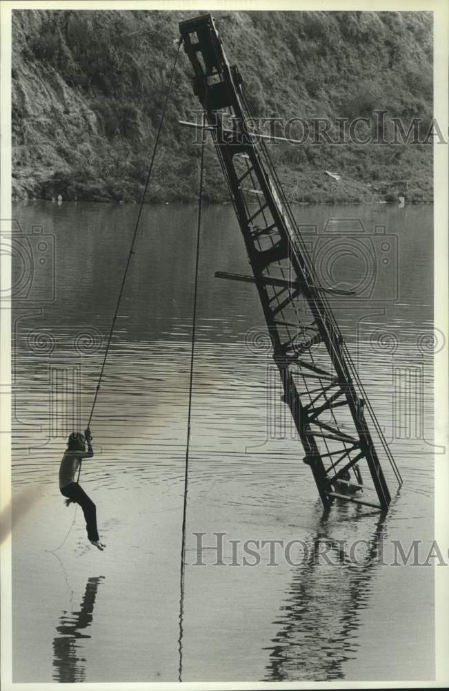 1981 Swinging Away at the Sand Pits in Texas - Historic Images