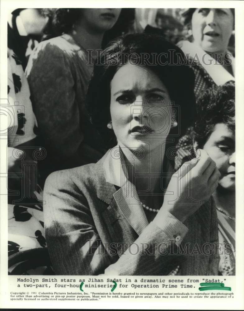 1983 Press Photo Madolyn Smith in Scene From &quot;Sadat&quot; Miniseries - hcx17037 - Historic Images