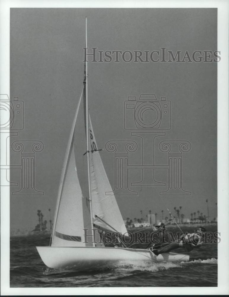 1984 Press Photo Summer Olympics Yachting in Los Angeles, California - hcx17057 - Historic Images