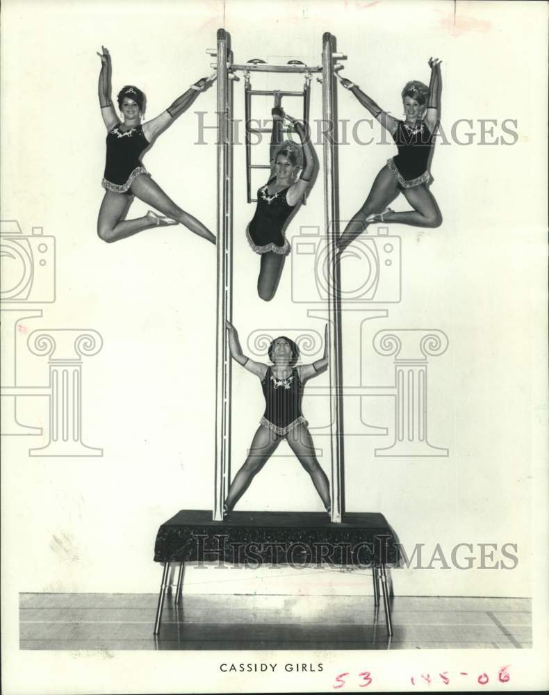 1971 Cassidy Girls Return With Shrine Circus in Houston, Texas - Historic Images