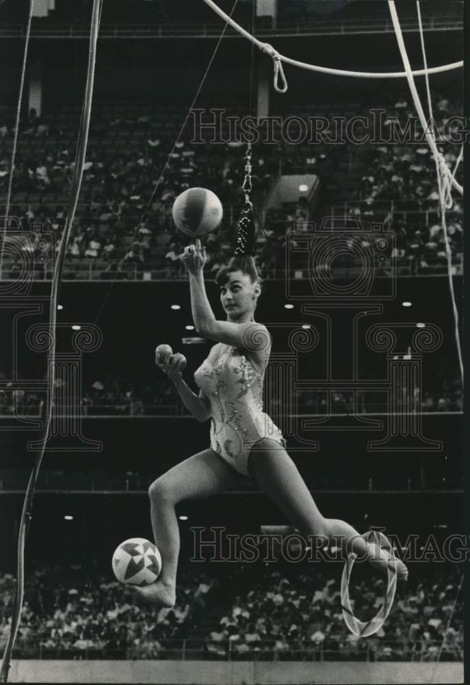 1965 One of the Many Acts Under the Big Top, Shrine Circus, Houston-Historic Images