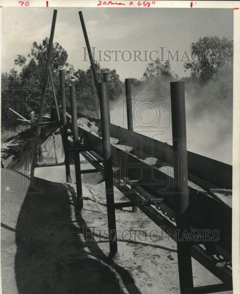 1967 Press Photo Sawdust pile at sawmill - Historic Images