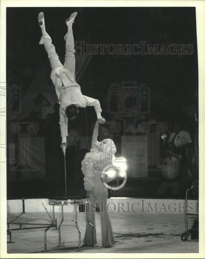 1980 Performers at Shrine Circus - Historic Images