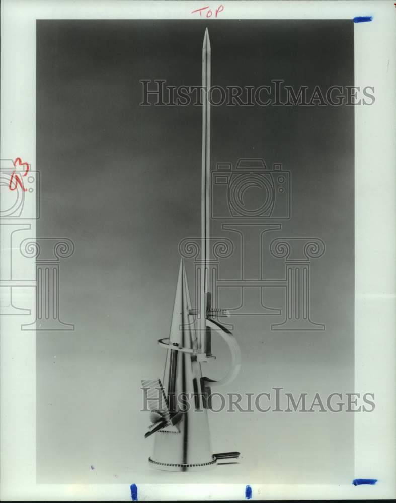 1981 Press Photo Anne Owens-Stone's sterling silver "Jester's Jigger" - Historic Images