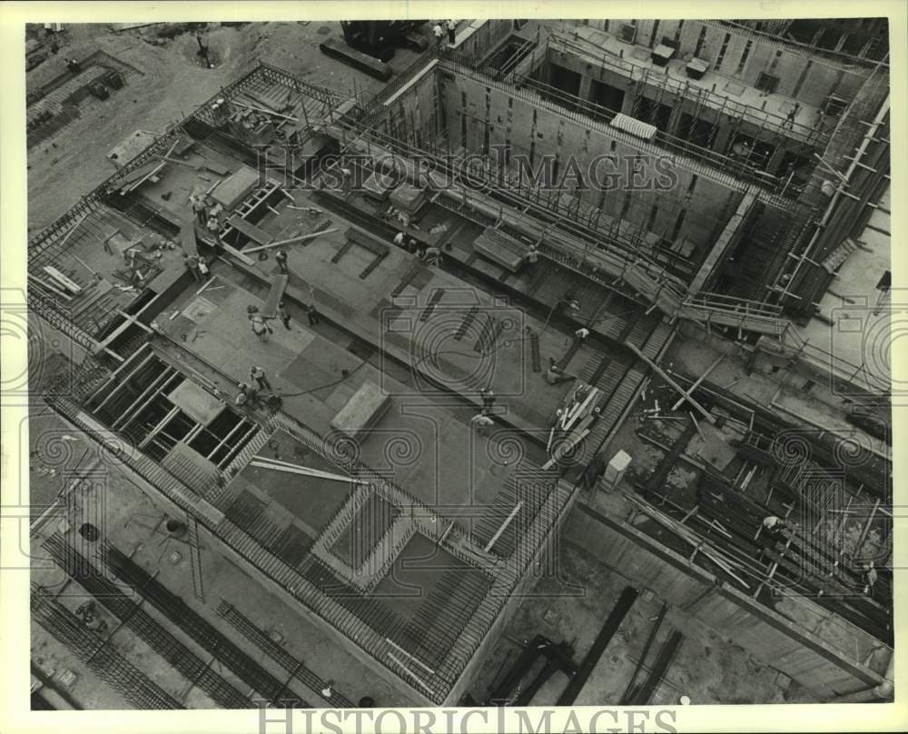1980 Aerial view of construction at South Texas Nuclear Project - Historic Images