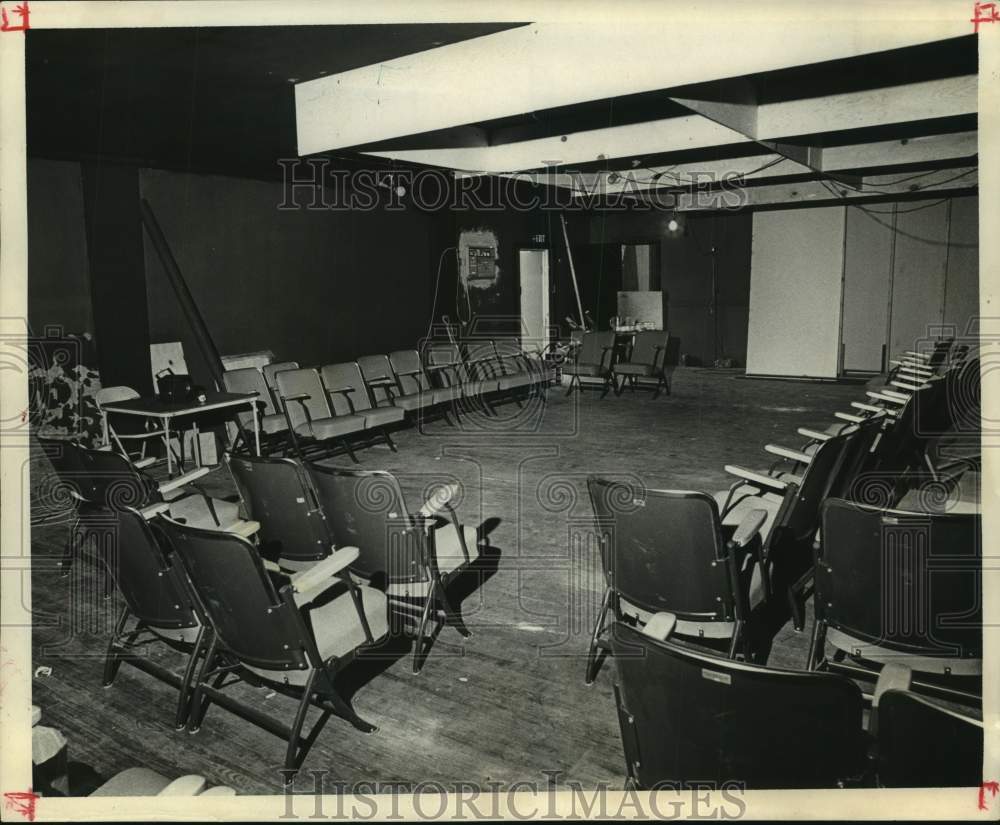 1970 Press Photo Southwest Theatre Guild&#39;s Upstairs Stage in Houston, Texas- Historic Images