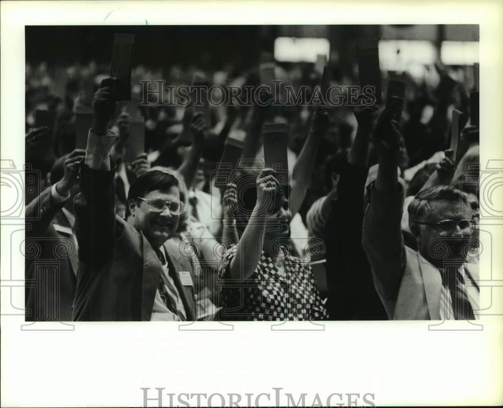 1989 Southern Baptist Messengers Vote at Convention, Houston, Texas - Historic Images