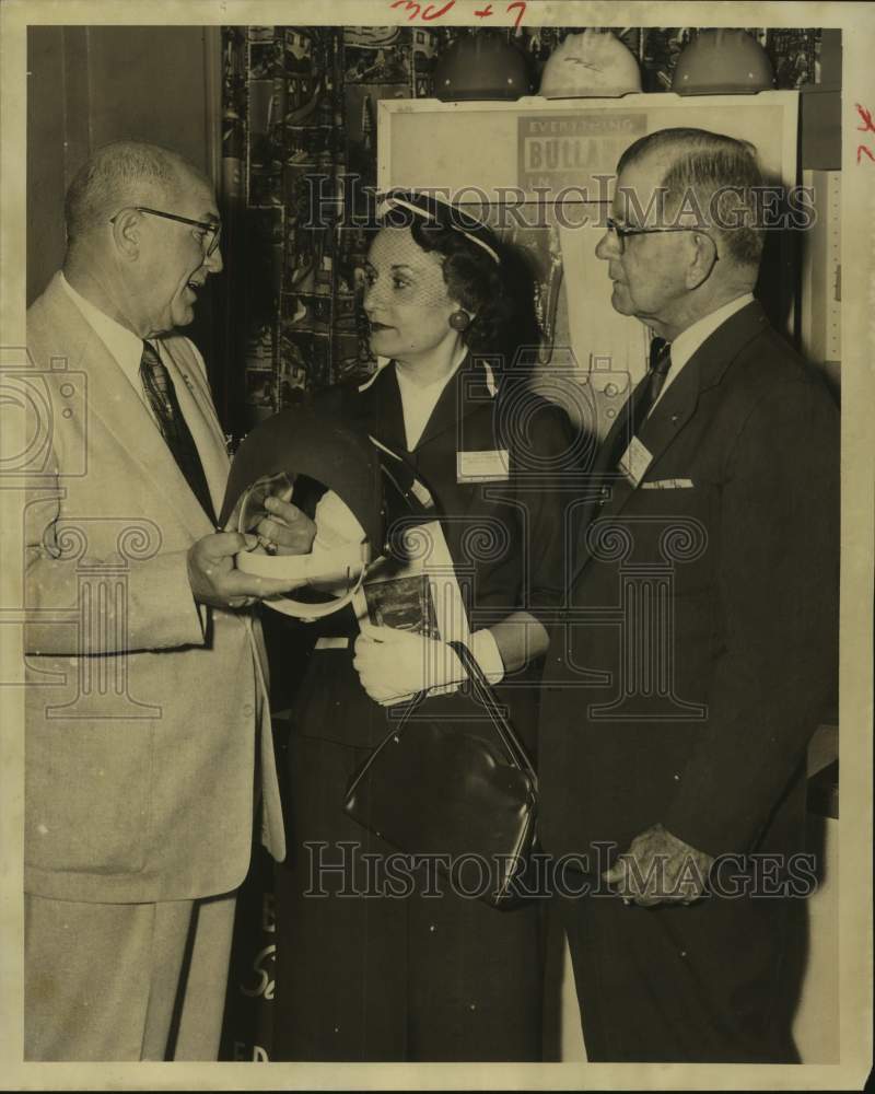 1955 Press Photo Attendees of Texas Safety Conference in Houston - Historic Images