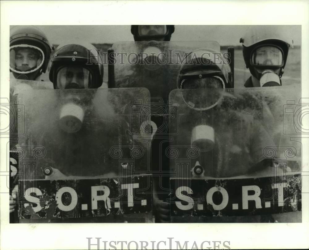 1988 Press Photo Texas Dept of Correction's Special Operations Response Team - Historic Images