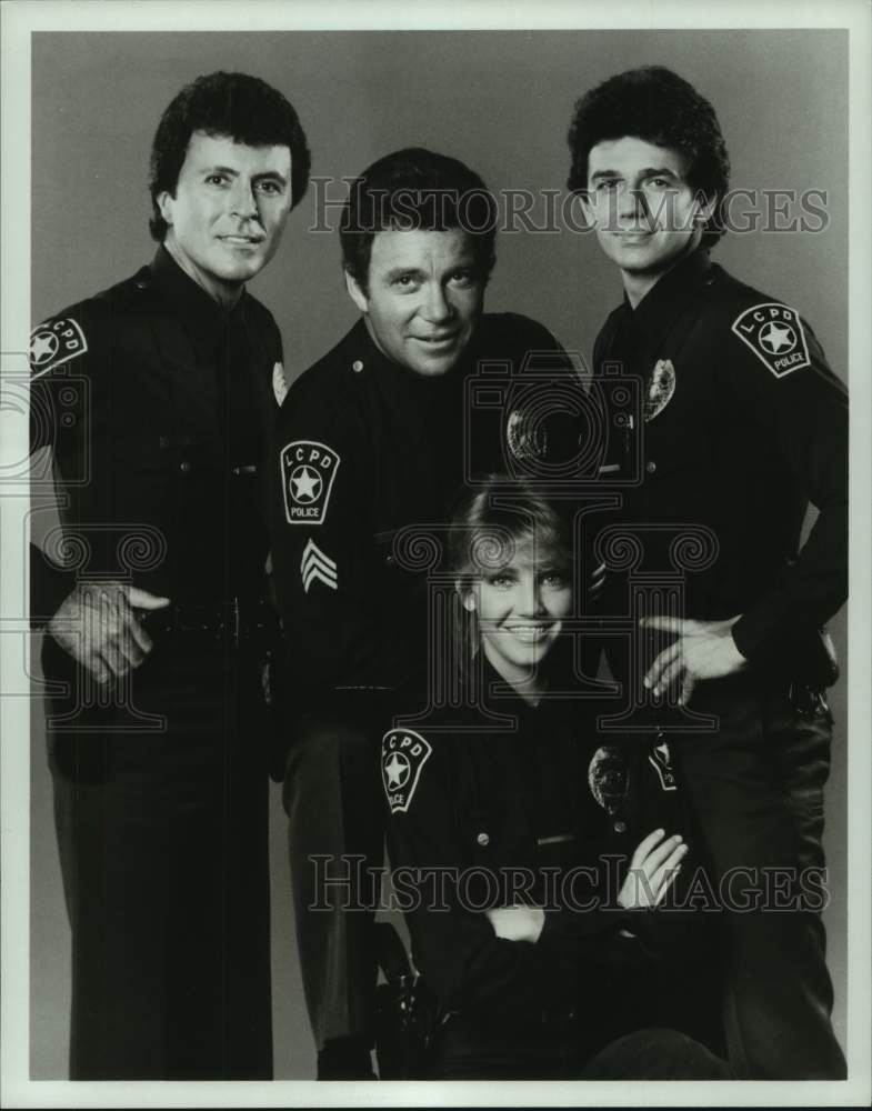 1984 Press Photo Actress Heather Locklear and Others in "T.J. Hooker" - Historic Images