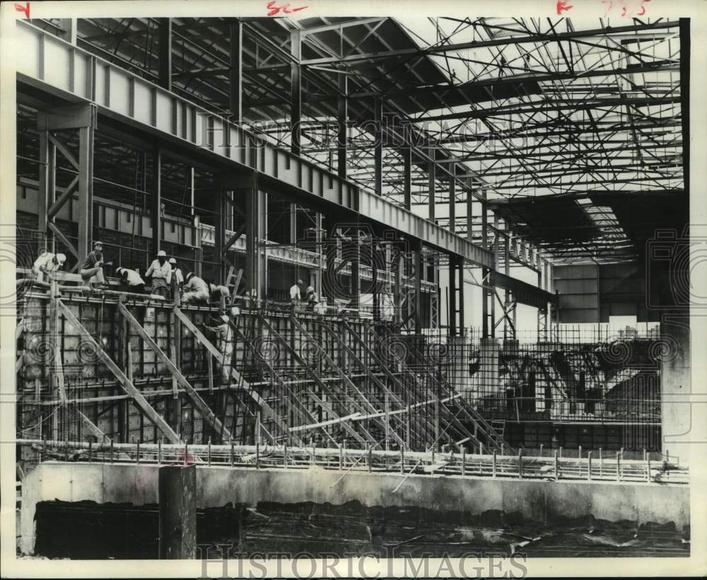 1968 Inside U.S. Steel's Texas Works plate mill during construction-Historic Images