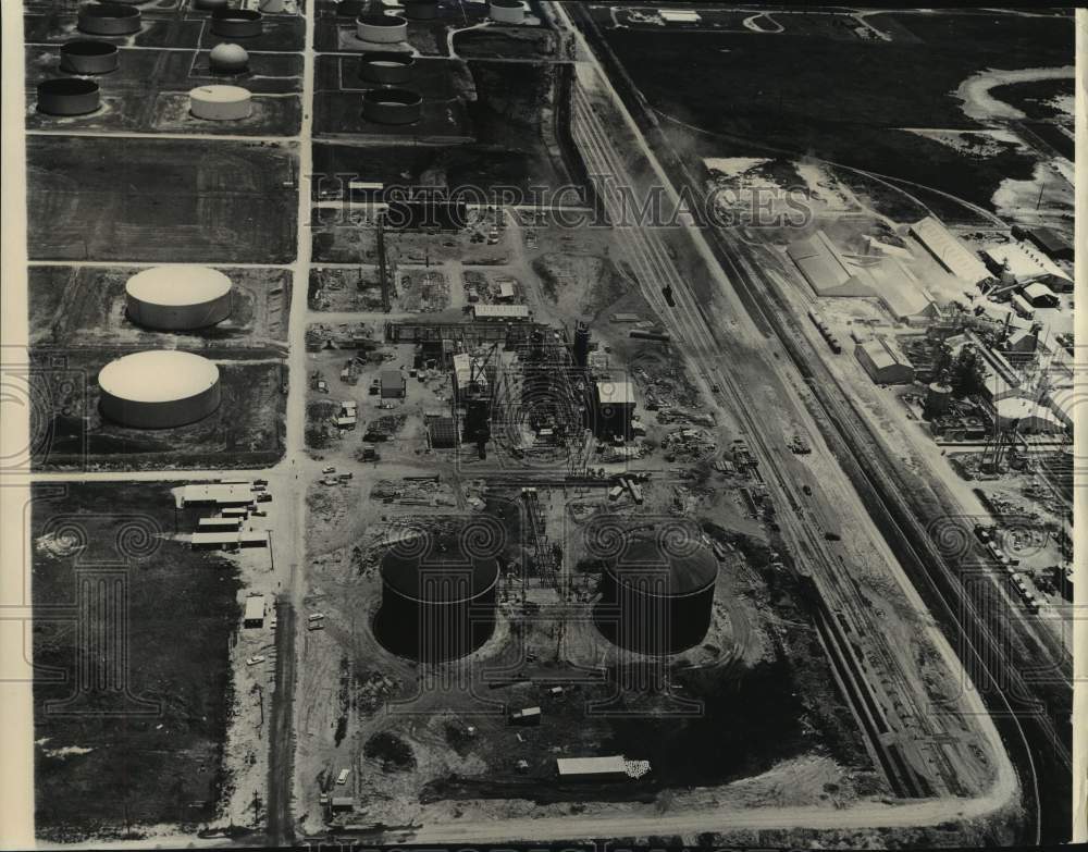 1963 Aerial of Union Carbide Corporation&#39;s Plant, Texas City, Texas - Historic Images